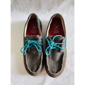 Twisted X ECO TWX Women’s Size 8M Driving Mocs Slip Resistant Washable Shoes
